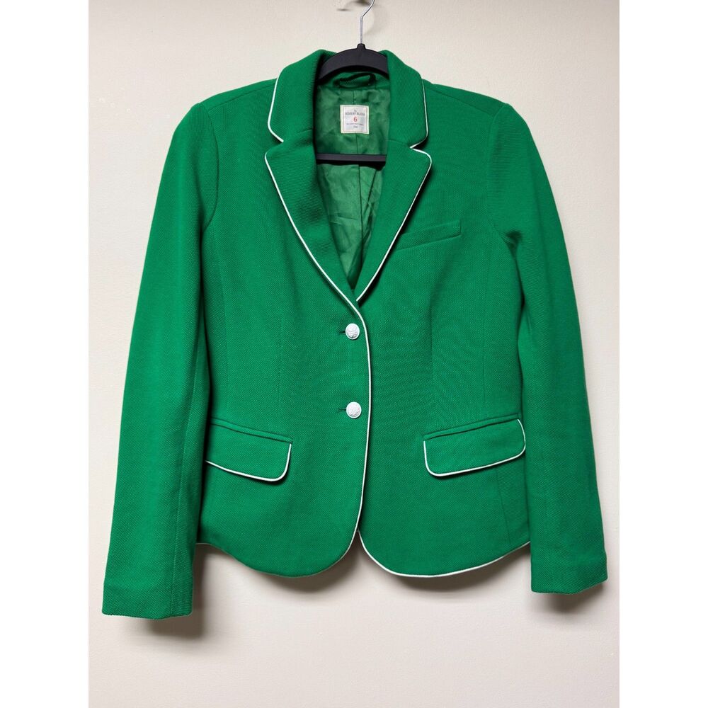 GAP Academy Blazer Pique Cotton Knit, Extremely Green, Sz 6